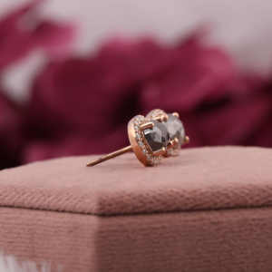 Bijoux d'anniversaire pour femmes Boucles d'oreilles en diamant taille ovale classique plaqué or jaune 18KT - Product Image 6