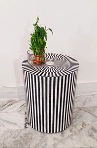 Console en incrustation d'os, table en incrustation d'os de style marocain - Product Image 2