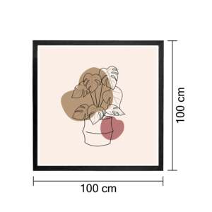 Marco Cuadrado Decorativo de Madera Negra para Pósteres de 100x100cm, Creativo para Fotos y Cuadros - Product Image 3