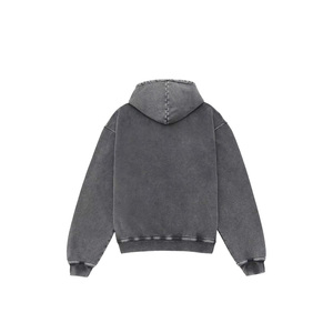 Pull à capuche 450/480gsm haute qualité Pigment lavé teint surdimensionné pull lourd compresse Stingless Hoodie - Product Image 2