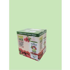 OEM couleur mélangée 2mm d'épaisseur papier ondulé jus fruits boîte carré fendu conception pliante UV avantage écologique recyclé - Product Image 2