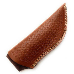 Funda ligera impermeable de cuero de grano completo de alta calidad con correa de hebilla segura para cuchillo de caza OEM/ODM personalizable - Product Image 4