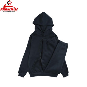 Manufacturer Custom Heavyweight 100% Cotton Baggy Mens Tracksuit <b>Set</b> Sweats Jogger Suit Sweatpants and Hoodie <b>Set</b> - Product Image 2