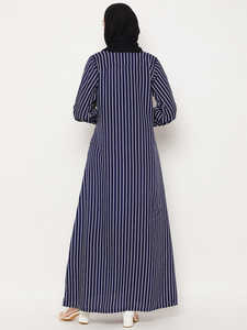 2022 nouveau Style femmes caftan printemps automne chemise robe avec Simple ample décontracté manches longues couleur Pure boutonné poche musulmans - Product Image 4