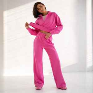 Ensemble de survêtement décontracté deux pièces pour hommes avec sweat-shirt chaud et pantalon palazzo 100% coton respirant - Product Image 6