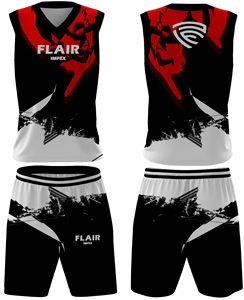 Ensemble de maillots de basket-ball de haute qualité pour hommes, impression numérique personnalisable, chemise de sport respirante, hauts, shorts, grande taille, confortable - Product Image 4