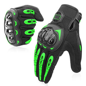 Gants de moto en cuir véritable pour hommes, gants de course, gants de sécurité, gants de moto, vêtements de course automobile - Product Image 2