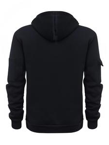 Autumn winter men's leisure sports multi-zip arm pocket hoodie <b>jumper</b> hoodie - Product Image 6