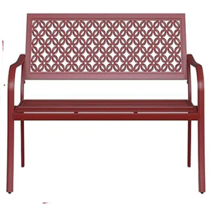 ม้านั่งในสวนทำจากโลหะสีบรอนซ์ลายตารางและด้านหลังเป็นที่นั่งกลางแจ้งที่แข็งแรงเฟอร์นิเจอร์หรูหรา - Product Image 3