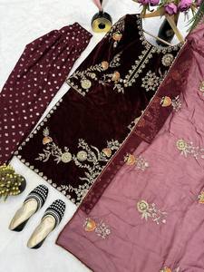 ชุดปาร์ตี้ดีไซน์ใหม่ดูดีสุดๆ farshi salwar และ dupatta - Product Image 4