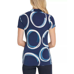 Top Blu Casual da Donna DKNY con Arricciatura Laterale, Taglia Media, Traspirante e con Vita Naturale, Ideale per Occasioni di Tempo Libero - Product Image 2
