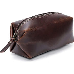 Trousse de maquillage de luxe personnalisée grande capacité à fermeture éclair Style vintage Trousse à cosmétiques de luxe en PVC Offre Spéciale Pochette à maquillage de luxe personnalisée - Product Image 1