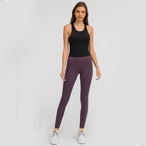 Top Deportivo de Mujer, Estilo Nuevo, Cuello Halter, Espalda Cruzada, Secado Rápido, Cómodo, Acanalado, Personalizable, Básico, Sin Mangas, Talla Grande, Tejido - Product Image 2