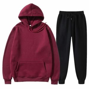 Latest Design jogging suits Two Piece hoodies trousers Tracksuit <b>Set</b> high Quality customized logo design OEM custom <b>colours</b> - Product Image 6