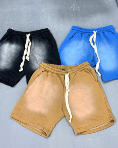 Short d'été personnalisé, vêtements de sport, short de jogging vierge vintage en détresse lavé à l'acide et délavé au soleil pour homme baggy - Product Image 6
