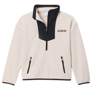 เสื้อแขนยาว ออกแบบโลโก้ได้ ผลิตจากผ้าฟลีซ สำหรับใส่ในชีวิตประจำวัน ดีไซน์สีบล็อก ราคาขายส่ง บริการ OEM ดีไซน์เสื้อผ้าลำลอง - Product Image 1