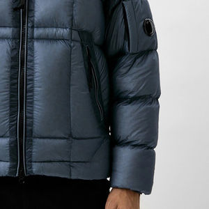 Chaquetas de Invierno para Hombre con Cuello Alto y Logotipo Frontal, Estilo Urbano, Relleno de Poliéster Acolchado, Impermeables - Product Image 3