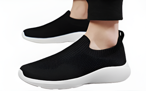 Zapatos tejidos informales de alta calidad, forro de tela transpirable con plantilla de EVA, ligeros y cómodos para ambos géneros, características cálidas - Product Image 2