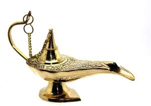 Brass Chirag <b>Lamp</b> with Golden Finished <b>Nautical</b> Style Hand Crafted Eco-Friendly Religious Home Decor - Product Image 2