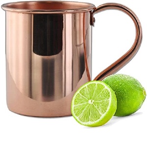 Own Designed <b>Metal</b> Moscow Mule <b>Mug</b> No Lining With Smooth Finished Home Decorative <b>Mug</b> For Cocktail Juice Water <b>Mug</b> - Product Image 1