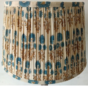 Pantalla de Lámpara Colgante Moderna de Lujo Hecha a Mano, Forma de Cono, de Algodón y Lino, Plisada y Fruncida, Decoración para el Hogar - Product Image 2