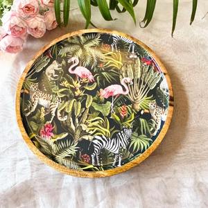 Plato Giratorio Redondo de Madera con Soporte, Diseño Nuevo y Popular, Utensilios de Cocina, Soporte para Tartas, Venta al por Mayor, Hecho a Mano en India - Product Image 2