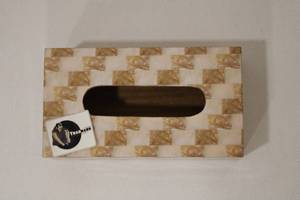 Boîte de mouchoirs imprimée personnalisée en carreaux Design Tradnary Exim Pvt Ltd Produit haut de gamme - Product Image 2