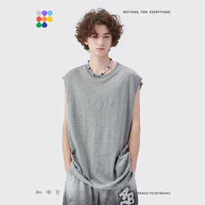 Débardeur décontracté pour homme avec logo personnalisé Vêtements de sport en tricot respirants à séchage rapide pour Gym Fitness - Product Image 3