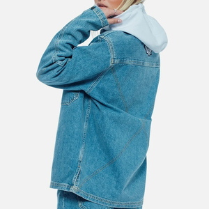 Veste en jean de luxe pour femmes, nouvelle arrivée, élégante, tendance, vêtements d'extérieur décontractés, streetwear, veste en jean en coton - Product Image 3