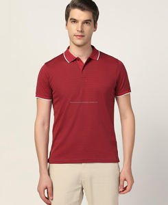 Camiseta Polo ajustada de verano para hombre de primera calidad, Jersey de algodón 100% transpirable con patrón sólido bordado y corto - Product Image 1