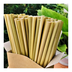 Pajitas de bambú natural sostenibles, alternativa sin residuos al plástico, ligeras y duraderas, perfectas para el hogar, uso en exteriores - Product Image 1