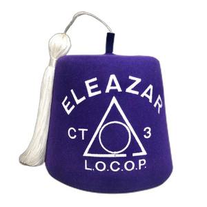 Gorras de Fez bordadas Masonic Regalia con funda de algodón de lana con borlas Estuche masónico hecho en fábrica a la venta - Product Image 1