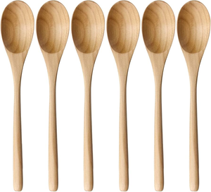 Cuillère à dessert en bois, polissage miroir, écologique, réutilisable, passe au lave-vaisselle, pour la maison et les restaurants - Product Image 2