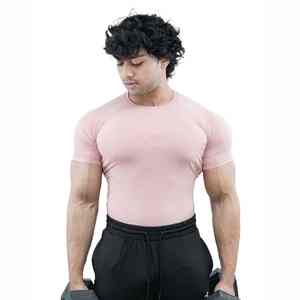 T-shirt de sport à manches courtes pour homme, personnalisé, imprimé, de haute qualité, en gros, à séchage rapide, pour la salle de sport - Product Image 5