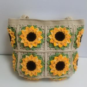 2025 New Handmade Cartoon Hook Crocheted Knitted <b>Shoulder</b> Bag Embroidery Two <b>Straps</b> ZIP Closure Cotton Lining Portable Cartoon - Product Image 6