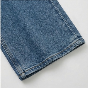 Basic Simple Loose Straight Leg Floor Length Denim Pants Spring Style American Loose Fit Customized Color <b>Jeans</b> Breathable Wear - Product Image 6