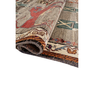 Alfombras de Lana Anudadas a Mano Aalam Pae-6449, Diseño Novedoso en Rosa y Morado para Decoración de Sala de Estar y Dormitorio, Tamaño 9x12, Alfombras Jaipur ZA - Product Image 2