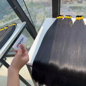 Prix usine en vrac Extensions de cheveux vierges vietnamiennes 100% cheveux humains couleurs foncées Super Double dessiné 26 pouces naturel droit - Product Image 1