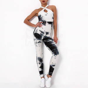 Mono Deportivo Elástico Personalizado con Estampado Tie Dye, Hecho a Medida, de Poliéster sin Mangas para Entrenamiento, Precio al por Mayor - Product Image 1