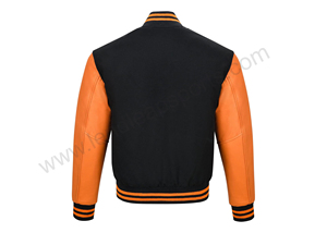 Personalizado Casual Hombres Streetwear Varisty Chaquetas de los hombres de cuero Versity University Bomber College Jacket para hombres - Product Image 5