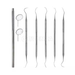 Kit de 7 pièces pour le soin parodontal canin, instrument de nettoyage dentaire vétérinaire, kit d'hygiène buccale pour chien, élimination du tartre - Product Image 2