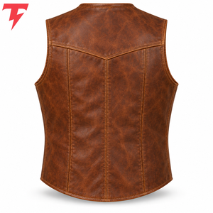 2026 Premium <b>Men's</b> <b>Leather</b> <b>Vest</b> Plus Size Reversible Waterproof Windproof Quick Dry Eco-Friendly Breathable V-neck Winter Casual - Product Image 4
