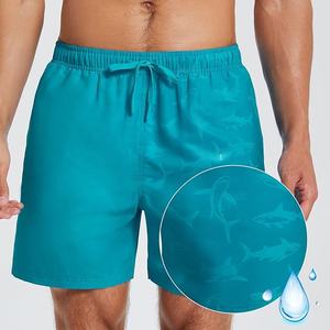Shorts de bain en coton réactifs à l'eau pour hommes, taille haute, toutes tailles, fabrication sur mesure, shorts de bain avec poches - Product Image 1