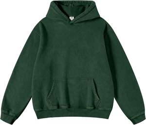 Otoño Streetwear Sudaderas con capucha Diseño forrado Logotipo frontal Impresión de pantalla de seda Digital Tie-Dye Lavado ácido Técnicas de lavado Sólido con capucha - Product Image 1