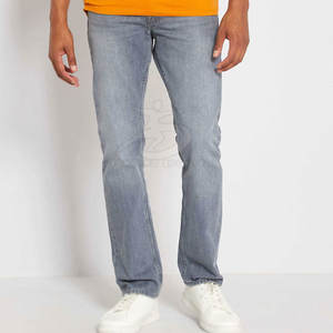 กางเกงยีนส์ผู้ชายเอวกลางติดกระดุม สไตล์ลำลองน้ำหนักเบา รับผลิตตามสั่ง พร้อมบริการสกรีนโลโก้ OEM คุณภาพดีที่สุด ลดราคาพิเศษ - Product Image 4