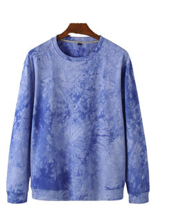 เสื้อสเวตเตอร์ซักน้ำสำหรับผู้ชายเสื้อวอร์มผ้าฝ้ายผสมแนวสตรีทแบบแฟชั่น - Product Image 1