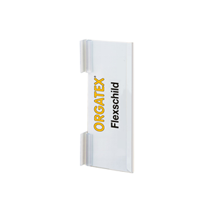 Portaetichette Flessibili Autoadesivi FlexLabel Trasparenti con 1 Barra di Fissaggio e 2 Impugnature Flessibili per Etichetta, Confezione da 10 - Product Image 1