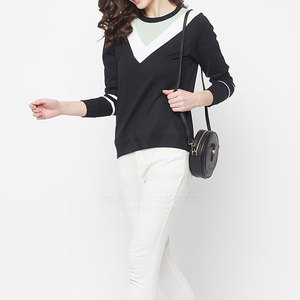 Sweat-shirt décontracté pour femme Hiver 2025 100% coton Manches longues Hautement personnalisable avec logo frontal - Product Image 5