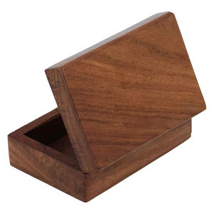 Caja de Madera Hecha a Mano Multiusos y Sencilla para Joyería de Mujer, Almacenamiento de Madera Maciza, Caja de Madera Vintage para Guardar Baratijas - Product Image 5
