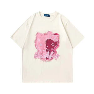 T-shirts Homme Oversize de Haute Qualité, Style Streetwear, Vintage, Délavés à l'Acide, Col Rond, 100% Coton, Grammage Lourd - Product Image 2